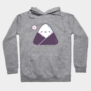 Cute Happy Onigiri Japanese Rice Ball Hoodie